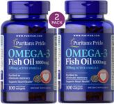 2 Pack Omega-3 Fish Oil 200 Softgels (2×100) 1000mg Mercury Free Active Omega 3