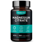 Magnesium Citrate 400mg 180 Caps Vegetarian/Gluten Free/Non-GMO Phi