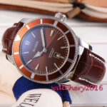 New 46mm BLIGER brown dial stainless case date Automatic Movement men’s Watch