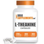 BulkSupplements L-Theanine 365 Capsules  – 200 mg Per Serving