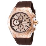 Technomarine TM-115217 Gent’s Rose Gold Dial Brown Band Dive Watch