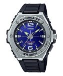 Casio Men’s Quartz Illuminator Black Resin Band Blue Dial 50mm Watch MWA100H-2AV