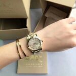 NEW GENUINE BURBERRY THE CITY BU9033 STAINLESS STEEL YELLOW GOLD WOMENS WATCH