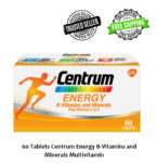 60’s Tablets CENTRUM Energy B-Vitamins and Minerals + Vitamin C & E FREE SHIP