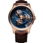 Xeric Triptych Automatic Wandering Hour Rose Gold Ocean Watch – Brand New