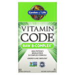 Garden of Life Vitamin Code Raw B-Complex 60 Vegan Caps Gluten-Free, Kosher, No