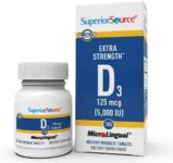 Superior Source VITAMIN D3 5000 IU Extra Strength – 100 Dissolvable Tablets