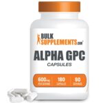 BulkSupplements Alpha GPC 180 Capsules – 300mg Per Serving