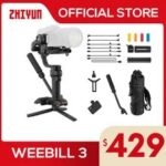 ZHIYUN Official Weebill 3【Get Free Wrist Rest】Camera Gimbal Handheld Stabilizer 3-Axis for Canon/Sony/Panasonic/Nikon VS DJI