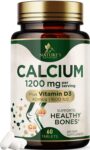 Calcium 1200mg Plus 1600 IU Vitamin D3 – Immune Support & Bone Health Support