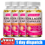 Collagen Vitamin Capsules for Hair, Skin, and Nails, Premium Collagen Supplement