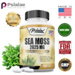 Sea Moss Capsules 2625mg – Irish Moss & Burdock Root – Thyroid & Immune Support