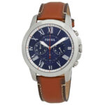 Fossil Grant Chronograph Navy Blue Dial Men’s Watch FS5210