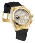 TechnoMarine TM-118136 Cruise California 40mm Gold with Black Strap Watch!!!