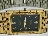 Elgin Diamond Quartz FM150 Men’s Watch Broken No Crown As Is FOR REPAIR PARTS