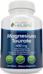 Magnesium Taurate 400mg 240 Vegan Tablets Chelated Magnesium Taurine Coenzyme B