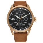 Citizen Eco-Drive Avion Weekender Men’s Brown 45MM Watch AW1733-09E