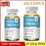 60/120PCS Omega 3 Oil Capsules 3x Strength 1200mg EPA & DHA Vegan Capsule