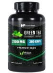 Healthfare ECGG Green Tea Extract 200 Capsules 98% Polyphenols 80% Catechins