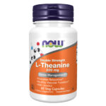 NOW FOODS L-Theanine, Double Strength 200 mg – 60 Veg Capsules