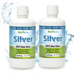 NutriNoche Colloidal Nano Silver – 64 Oz 30 PPM (Two 32oz Bottles) Liquid Silver