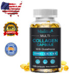 Multi Collagen Vitamins With Glutathione for Hair, Skin, Nails, Immune Support