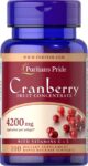 Puritan’s Pride Cranberry Fruit Concentrate with C & E 4200 mg – 100 Softgels