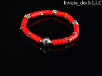 Invicta Elements Reserve Rubber & Stainless Steel Red Jewelry Bracelet