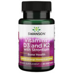 Swanson Strontium Complex with Vitamins D-3 and K-2 60 Softgels