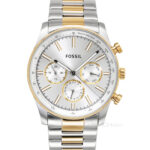 FOSSIL Sullivan Mens Multifunction Watch Two-Tone Gold Silver Stainless Steel