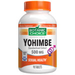 Botanic Choice Yohimbe Standardized Extract 500 Mg. Sexual Herbal Supplement,