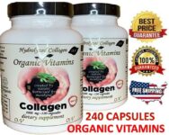 2 Hydrolized Collagen + Vitamin C 2 X 120 CAPS Ultra Collagen hair skin nail