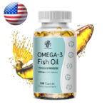 Omega 3 Fish Oil Capsules Triple Strength EPA & DHA, Burp-Less 120 sofgels NEW