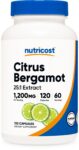 Nutricost Citrus Bergamot (120 Capsules, 60 Servings / 1,200 Mg Per Serving)