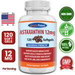 Astaxanthin 12Mg 120 Softgels, 4 Month Supply, Triple Strength (3 X Astaxanthin