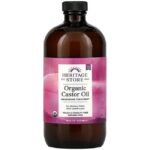 Heritage Store Organic Castor Oil 16 fl oz Liq