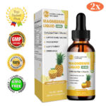 (2 Pack) Magnesium Glycinate Liquid Drops Promotes Nerve, Relaxation Function