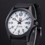 Fashion Mens Date Military Sports Stainless Steel Analog Quartz Army Wrist Watch