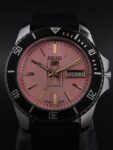 Seiko 5  Automatic Rotating Bezel Pink Dial Men’s Wrist Watch ref-6309