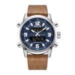 Kenneth Cole Reaction Men’s Analog Digital Watch With Leather Strap KRWGD2183702