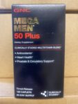 GNC Mega Men 50 Plus 120 Cap Antioxidants Heart Health Prostate  Free Ship FRESH