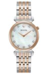 Bulova Regatta Women’s Quartz Diamond Accent Mother of Pearl Watch 30MM 98P192