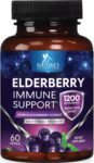 Elderberry Capsules 1200mg Immune System Support Sambucus Nigra Extract