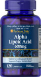 Puritan’s Pride Alpha Lipoic Acid 600 mg – 120 Capsules