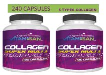 Premium Collagen Peptides Pills 2 PACKS Anti-Aging Types I,II,III,V,X SEALED 240