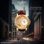 Wolfpoint – Dual Movement – Sapphire Crystal/ 316 Steel – Golden Rose Opaline