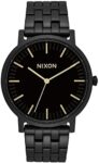 Nixon Porter All Black / Gold Stainless Steel Unisex Watch A1057-1031