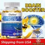 Omega 3 Fish Oil Capsules 3x Strength 4500mg EPA & DHA, Highest Potency