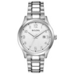 Bulova Men’s Quartz Classic Silver Calendar Stainless Steel Watch 40mm 96B300