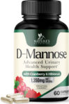 D-Mannose 1350mg with Cranberry Extra Strength Natural Urinary Health Support